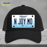 N Joy MO Missouri Novelty License Plate Hat Mesh / Black