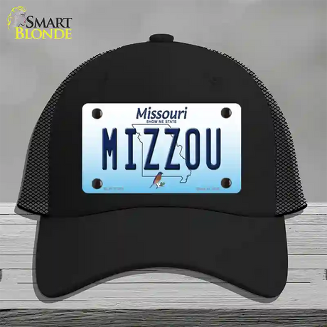 Mizzou Missouri Novelty License Plate Hat Mesh / Black