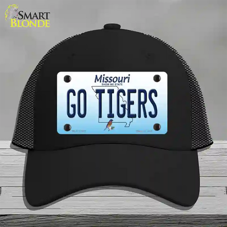 Go Tigers Missouri Novelty License Plate Hat Mesh / Black