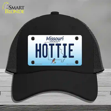 Hottie Missouri Novelty License Plate Hat Mesh / Black