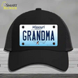 Grandma Missouri Novelty License Plate Hat Mesh / Black