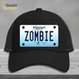 Zombie Missouri Novelty License Plate Hat Mesh / Black