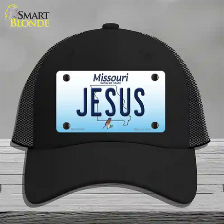 Jesus Missouri Novelty License Plate Hat Mesh / Black