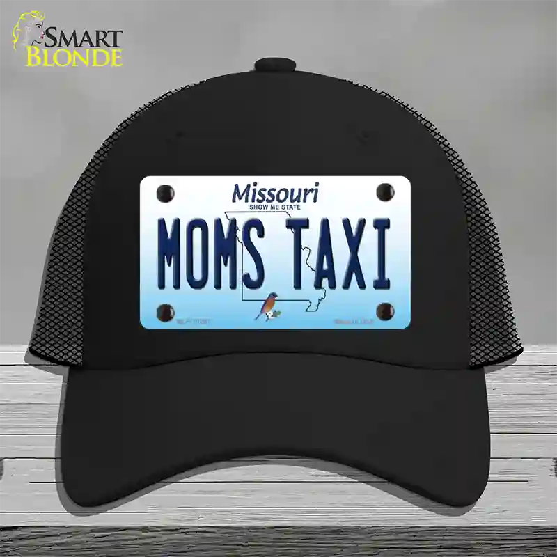 Moms Taxi Missouri Novelty License Plate Hat Mesh / Black