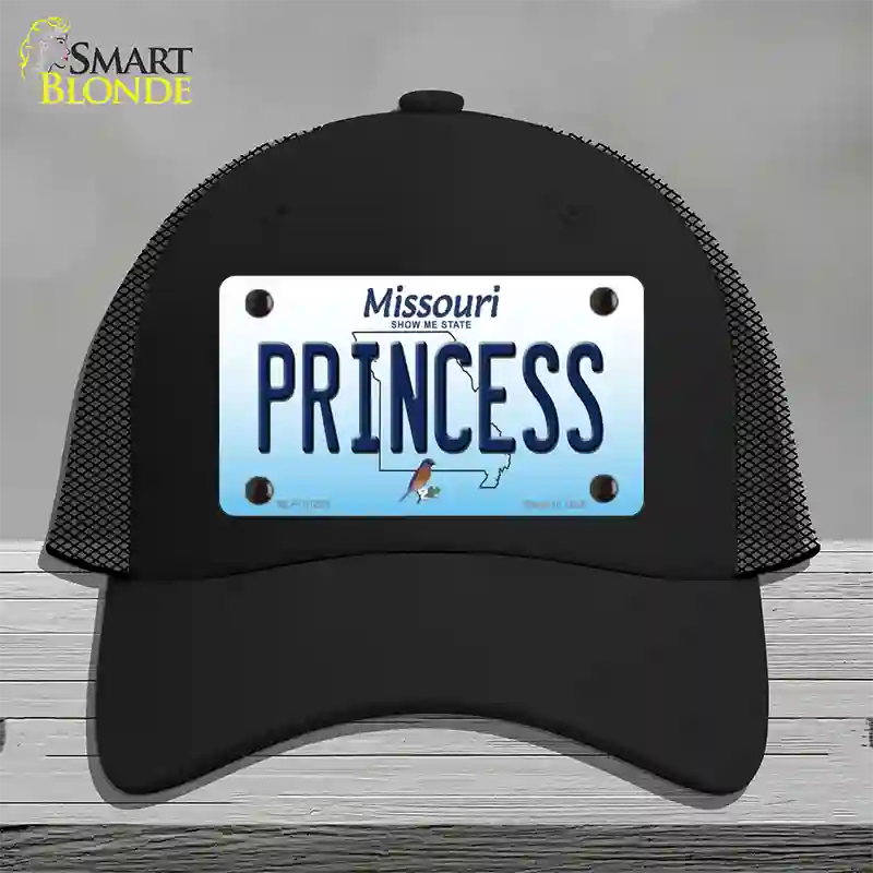 Princess Missouri Novelty License Plate Hat Mesh / Black