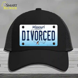 Divorced Missouri Novelty License Plate Hat Mesh / Black