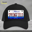 Springfield Illinois Novelty License Plate Hat Mesh / Black