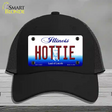 Hottie Illinois Novelty License Plate Hat Mesh / Black