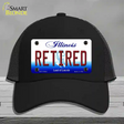 Retired Illinois Novelty License Plate Hat Mesh / Black