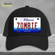 Zombie Illinois Novelty License Plate Hat Mesh / Black