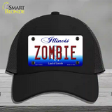 Zombie Illinois Novelty License Plate Hat Mesh / Black