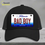 Bad Boy Illinois Novelty License Plate Hat Mesh / Black