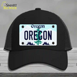 Oregon Tree Novelty License Plate Hat Mesh / Black