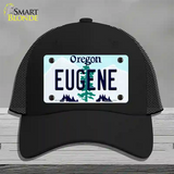 Eugene Oregon Novelty License Plate Hat Mesh / Black