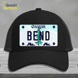 Bend Oregon Novelty License Plate Hat Mesh / Black