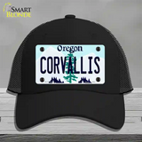 Corvallis Oregon Novelty License Plate Hat Mesh / Black