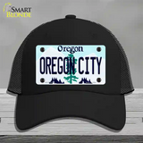 Oregon City Oregon Novelty License Plate Hat Mesh / Black