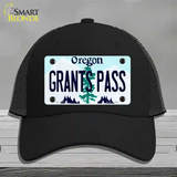 Grants Pass Oregon Novelty License Plate Hat Mesh / Black