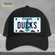 Ducks Oregon Novelty License Plate Hat Mesh / Black