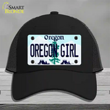 Oregon Girl Oregon Novelty License Plate Hat Mesh / Black