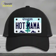 Hot Mama Oregon Novelty License Plate Hat Mesh / Black