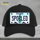 Spoiled Oregon Novelty License Plate Hat Mesh / Black