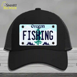 Fishing Oregon Novelty License Plate Hat Mesh / Black