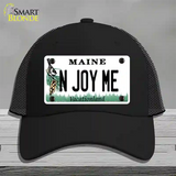 N Joy ME Maine Novelty License Plate Hat Mesh / Black