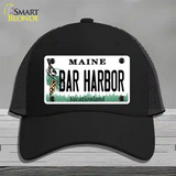 Bar Harbor Maine Novelty License Plate Hat Mesh / Black