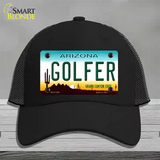 Golfer Arizona Novelty License Plate Hat Mesh / Black