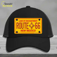 Route 66 New Mexico Novelty License Plate Hat Mesh / Black