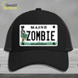 Zombie Maine Novelty License Plate Hat Mesh / Black