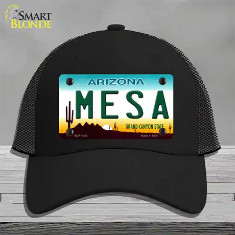 Mesa Arizona Novelty License Plate Hat Mesh / Black