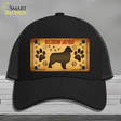 Australian Shepherd Novelty License Plate Hat Mesh / Black