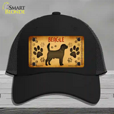 Beagle Novelty License Plate Hat Mesh / Black