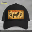 Border Collie Novelty License Plate Hat Mesh / Black