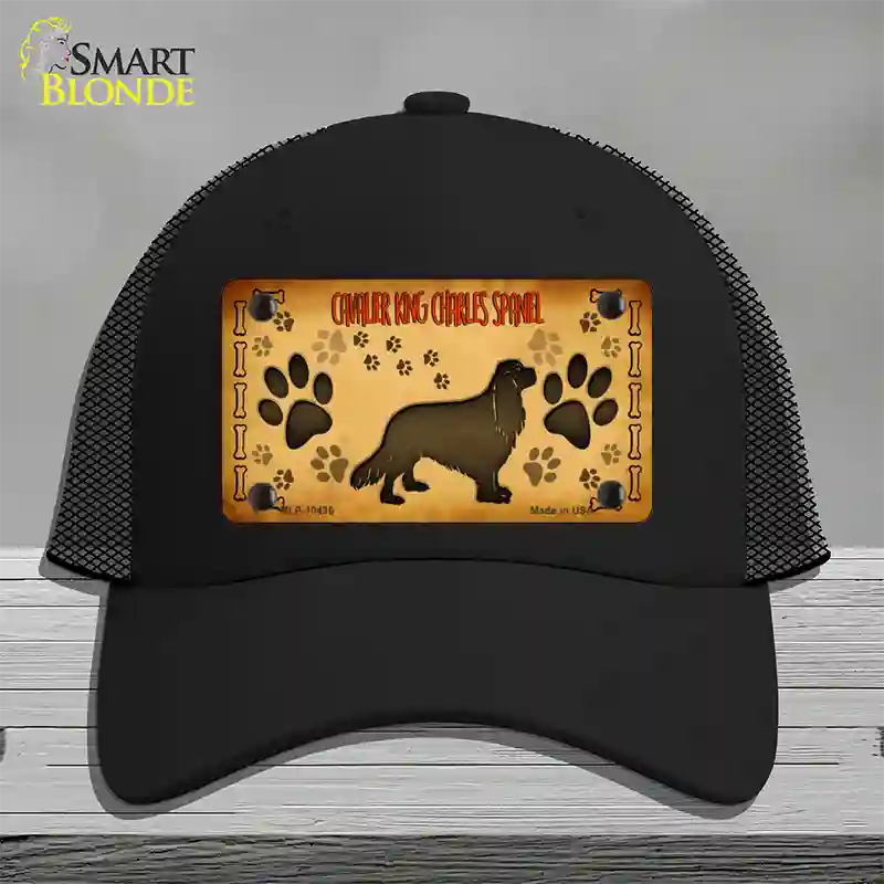 Cavalier King Charles Spaniel Novelty License Plate Hat Mesh / Black