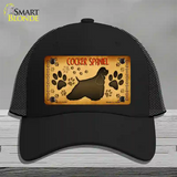 Cocker Spaniel Novelty License Plate Hat Mesh / Black