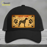 Great Dane Novelty License Plate Hat Mesh / Black