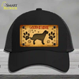 Golden Retriever Novelty License Plate Hat Mesh / Black