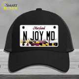 N Joy MD Maryland Novelty License Plate Hat Mesh / Black