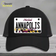 Annapolis Maryland Novelty License Plate Hat Mesh / Black