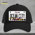 Ocean City Maryland Novelty License Plate Hat Mesh / Black