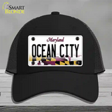 Ocean City Maryland Novelty License Plate Hat Mesh / Black