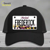 Frederick Maryland Novelty License Plate Hat Mesh / Black