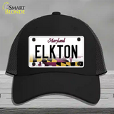 Elkton Maryland Novelty License Plate Hat Mesh / Black