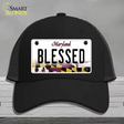 Blessed Maryland Novelty License Plate Hat Mesh / Black