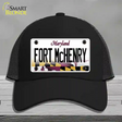 Fort McHenry Maryland Novelty License Plate Hat Mesh / Black