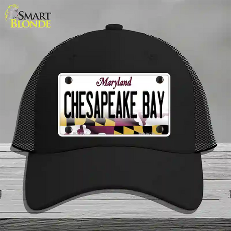 Chesapeake Bay Maryland Novelty License Plate Hat Mesh / Black