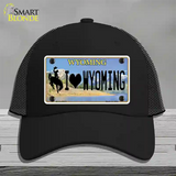 I Love Wyoming Novelty License Plate Hat Mesh / Black